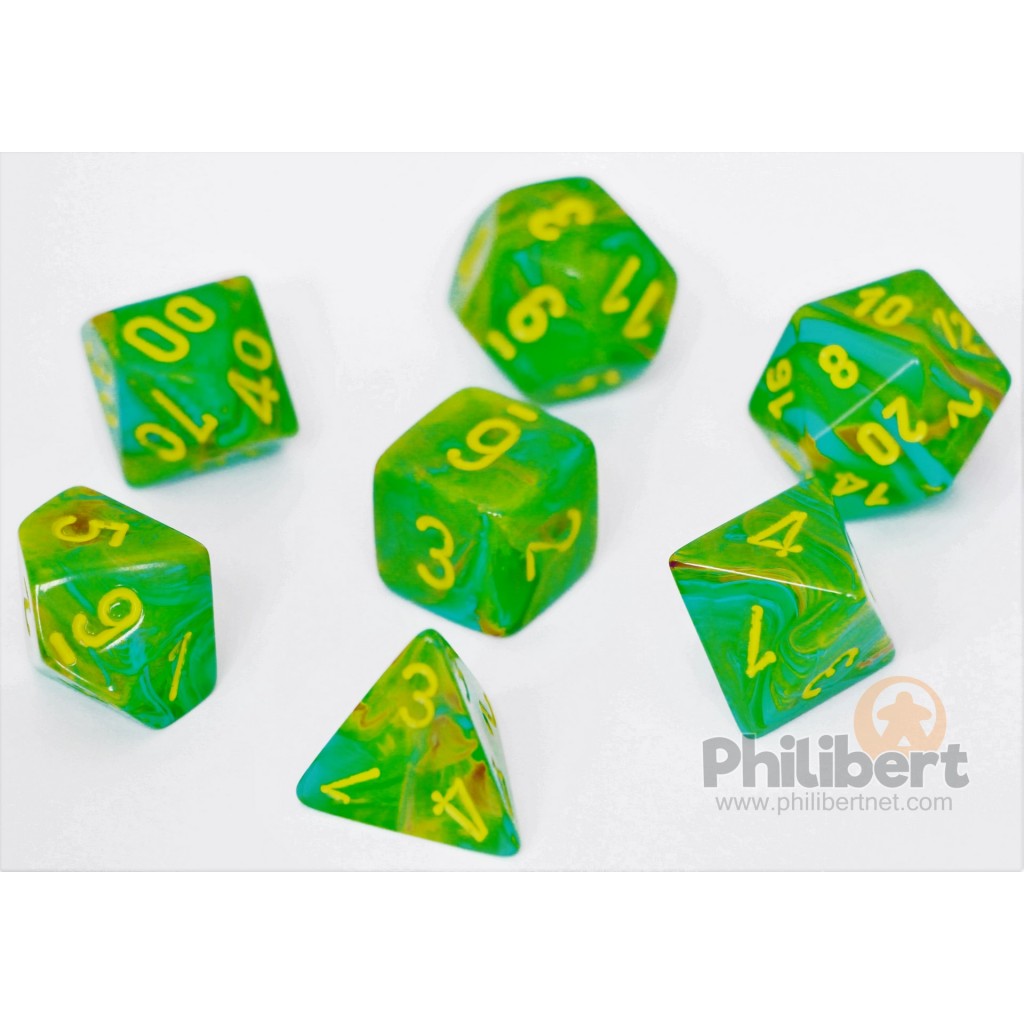 Set de 7 Dés JDR Chessex : Vortex