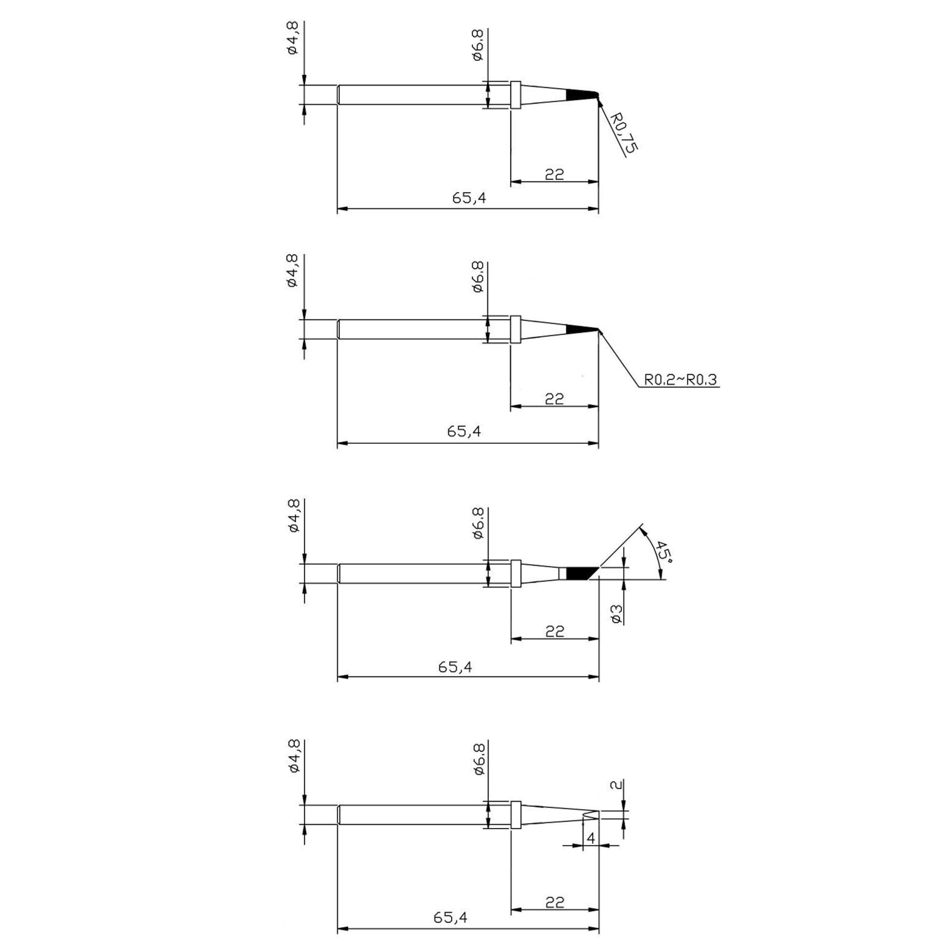 Dibotech Ekstra loddespisser 4-pk.