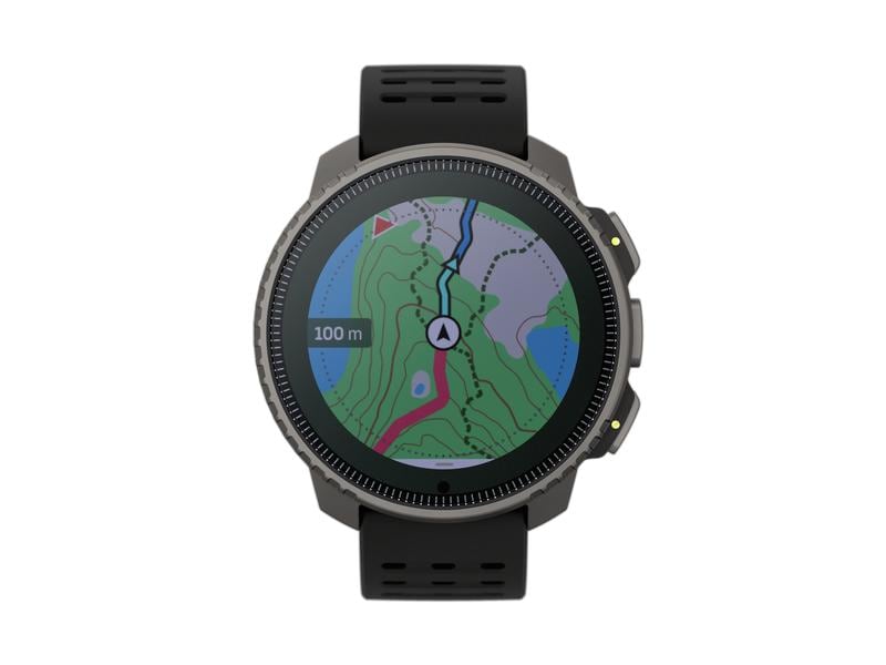 SUUNTO Sportuhr Vertical Titanium Solar Schwarz Abenteuer-Uhr für Outdoor-Expeditionen mit Solarladung