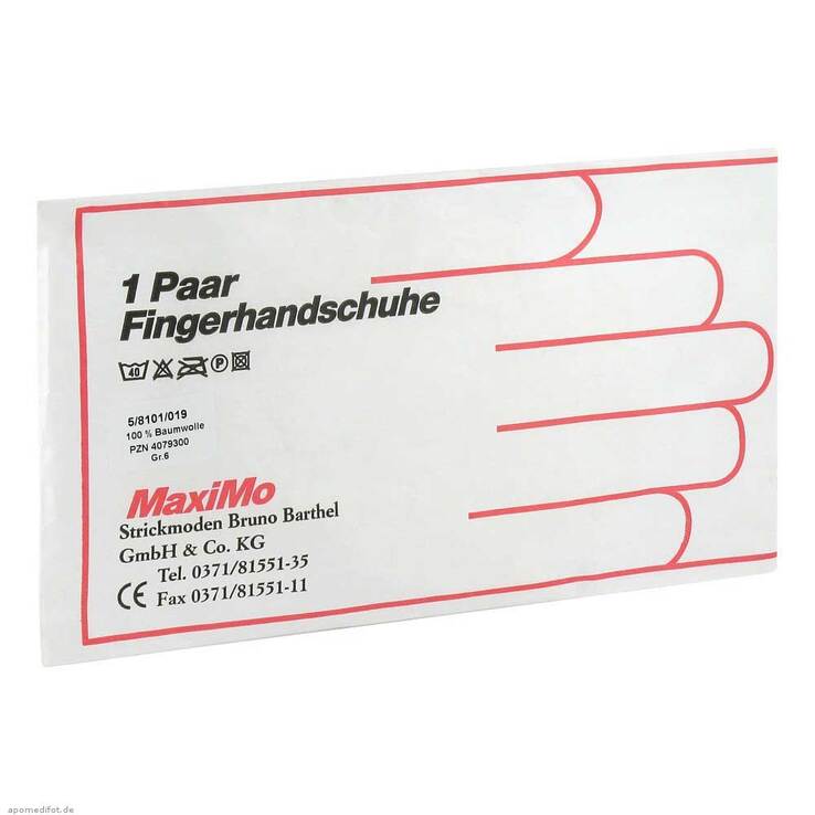 Handschuhe Baumwolle Größe 6 K, 2 St