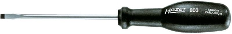 Hazet - 803-120 Schroevendraaier - Sleuf - 334mm - Verchroomd