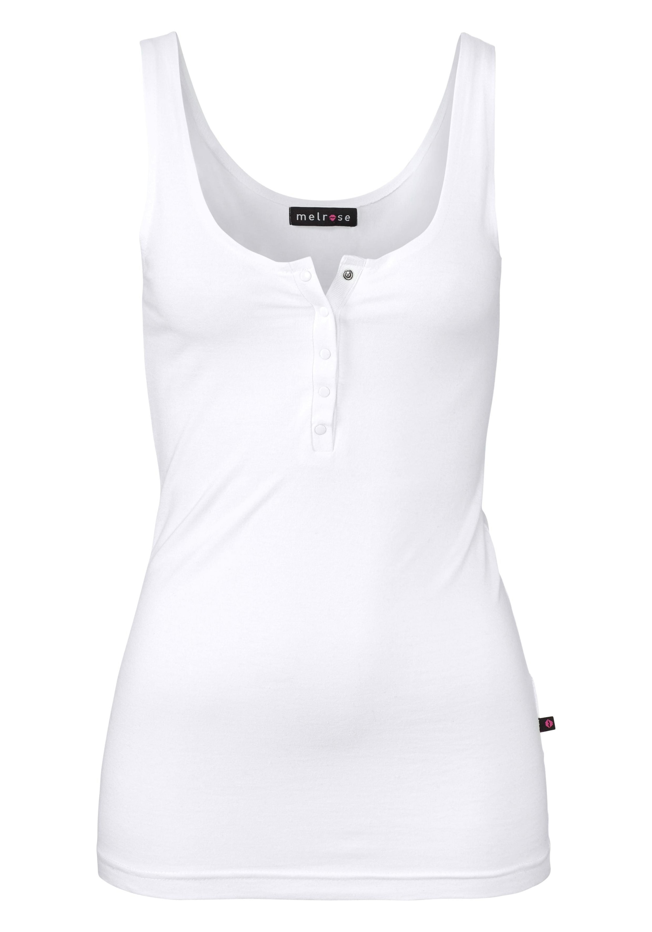Melrose Tanktop Packung, 2 Stk. tlg. figurbetont, mit Knopfleiste