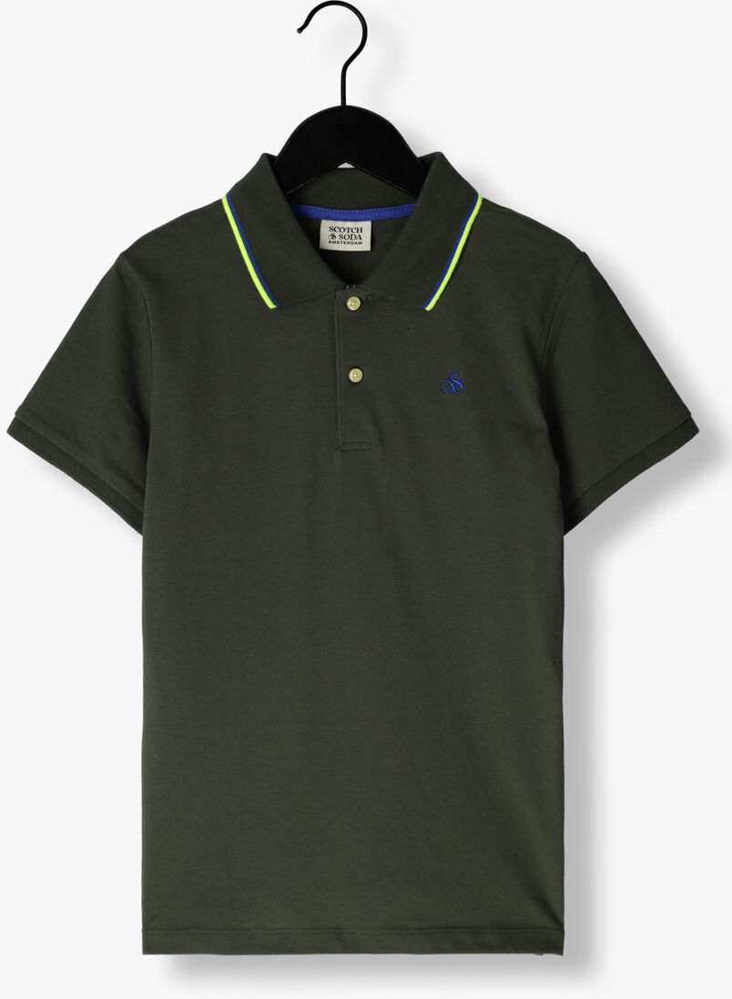 SCOTCH & SODA groene scotch & soda polo pique polo with tipping 1