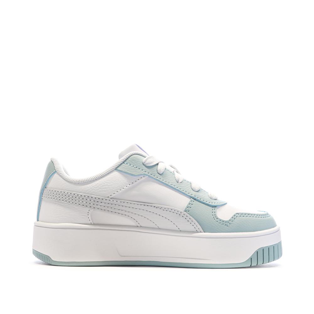 Puma Baskets Blanches/Vert Fille Puma Carina 04