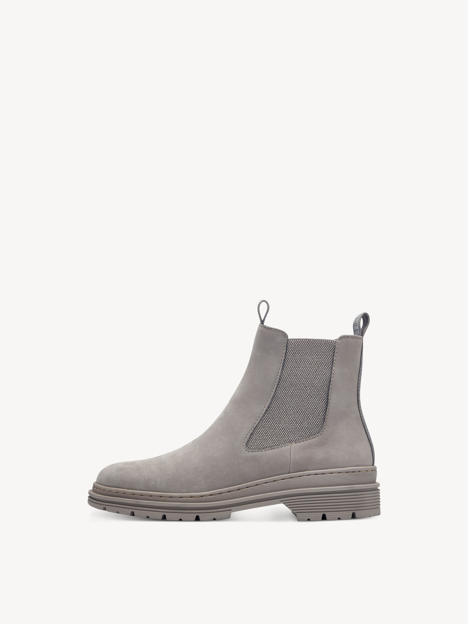 Leren Chelseaboot - grijs