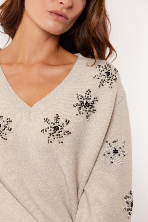 G-maxx - Parisa Knitted Sweater - Wood Ash