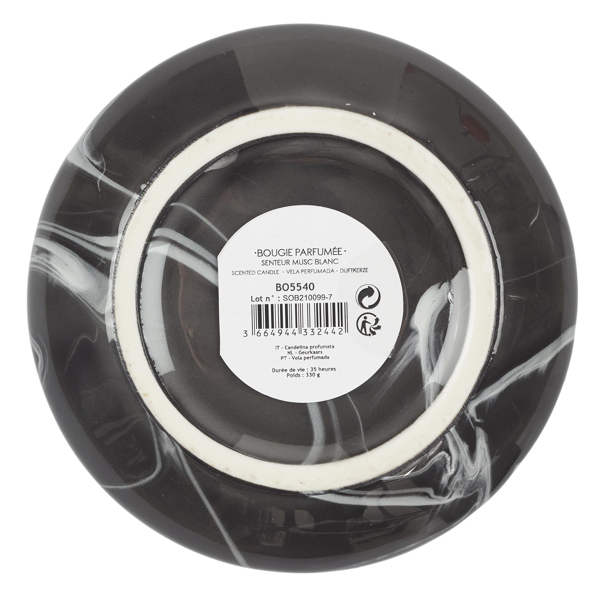 BOUGIE PARFUMEE MARBREE H13.5CM