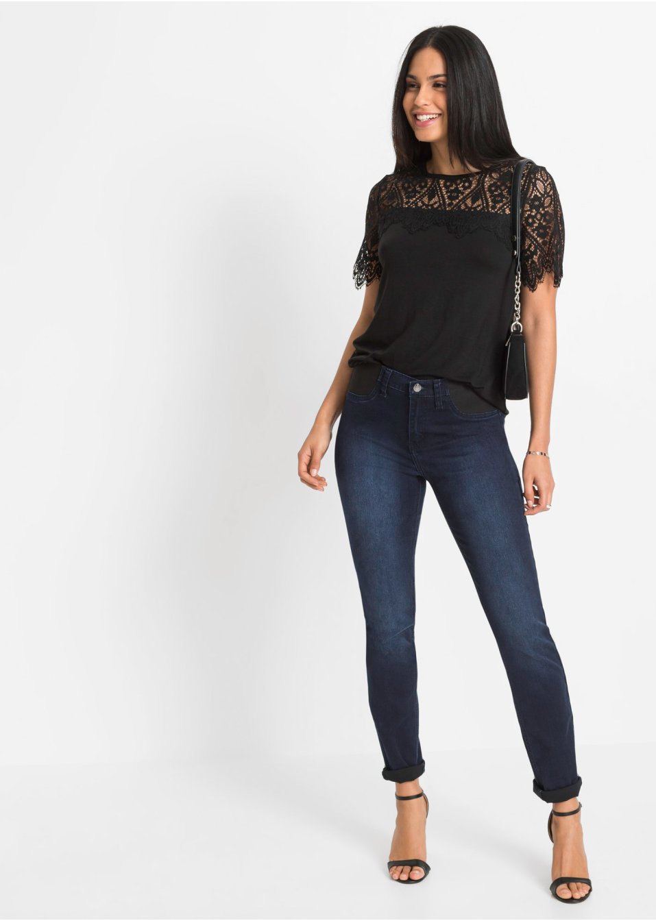 T-shirt à dentelle