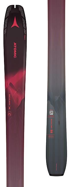 ATOMIC - SKI RANDO BACKLAND 88 W MAROON RED/GY