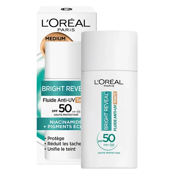 Fluido Anti-UV L'Oréal Paris FPS 50 - Tom Médio