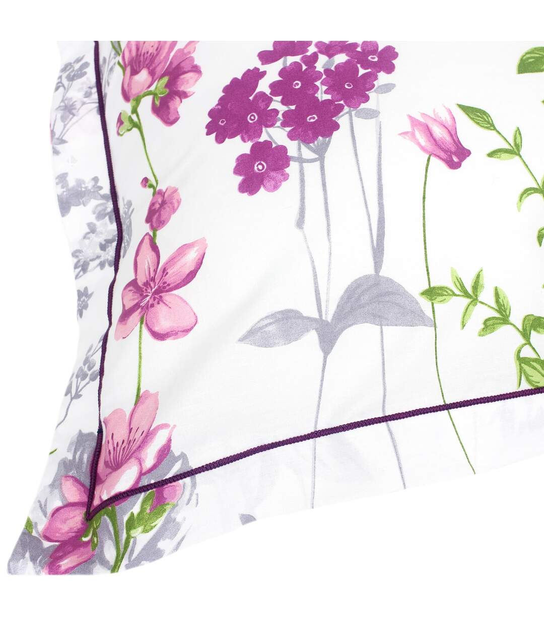 Parure de lit 300x240 cm coton PRETTY blanc