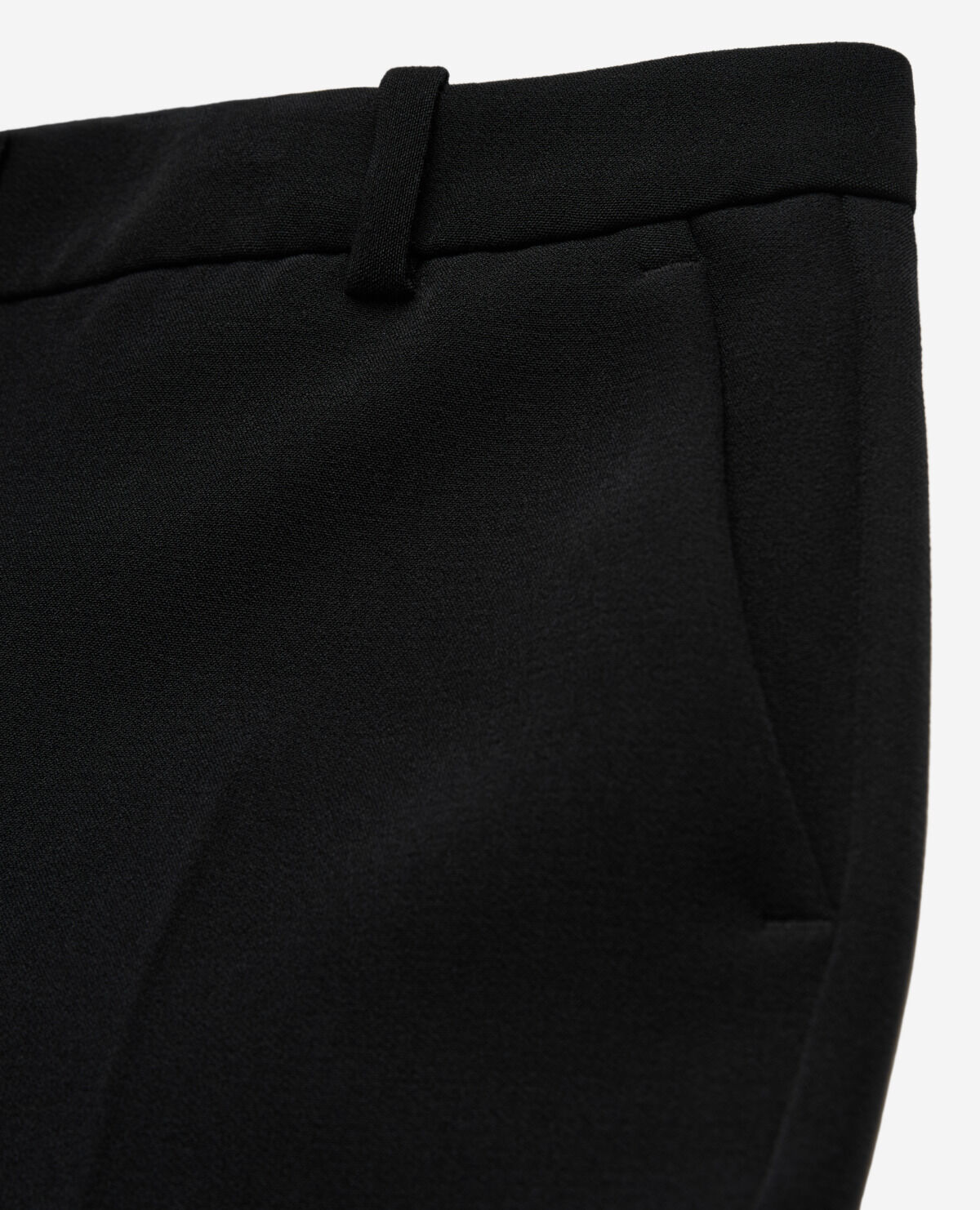 Pantalon de costume en crêpe noir