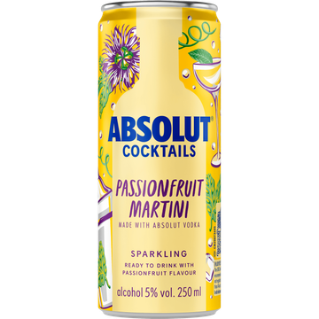 Absolut Cocktails -  Passionfruit Martini - 250ML