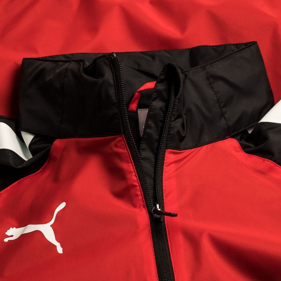 PUMA Veste teamLIGA All Weather - Noir/Rouge/Blanc