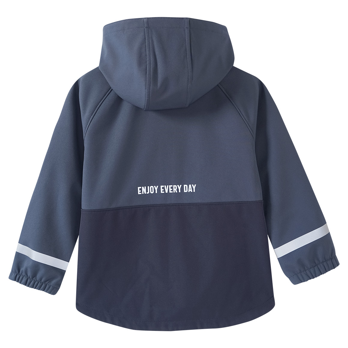 Topolino Kinder Softshelljacke mit Kapuze blaugrau
