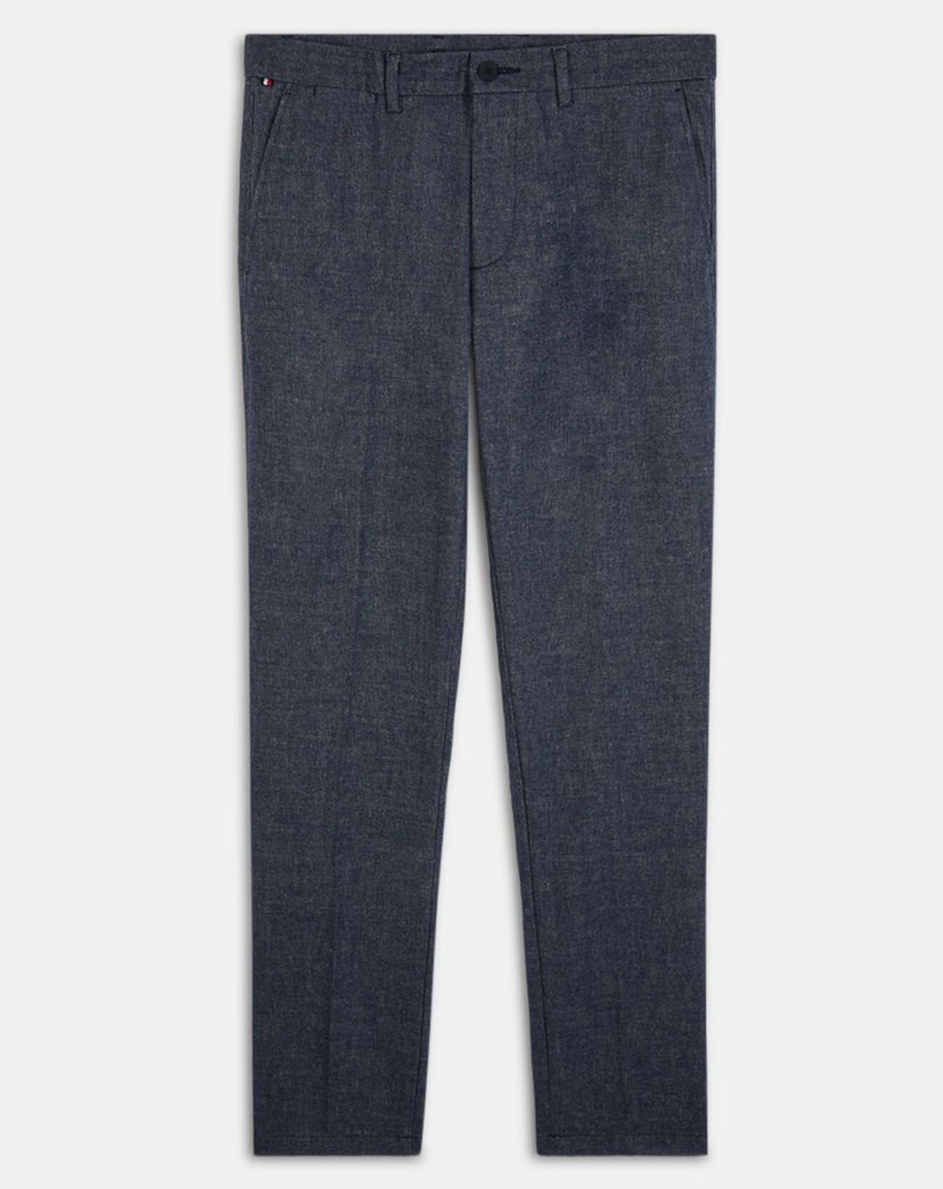Tommy Hilfiger Pantalon Slim Bleecker Fake Solid Look bleu marine
