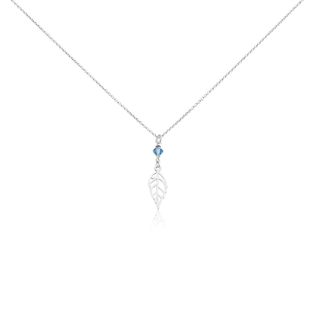 Collier Argent Blanc Angelika Pierres Synthetiques