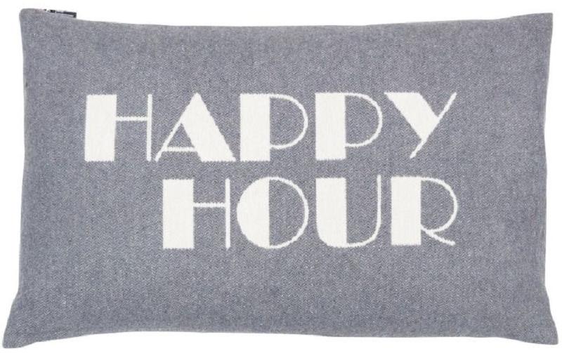 Kissenbezug Nova Happy Hour 40 x 60 cm, GrauKissenhülle mit Hotelverschluss