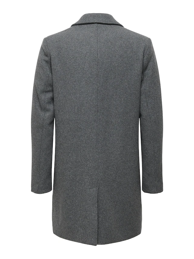 ONLY & SONS Langmantel »ONSMATTHEW WOOL COAT OTW NOOS«, mit Wolle