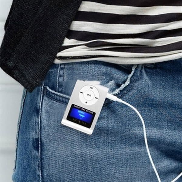 MP3-afspiller med LCD-skærm og MicroSD-læser
