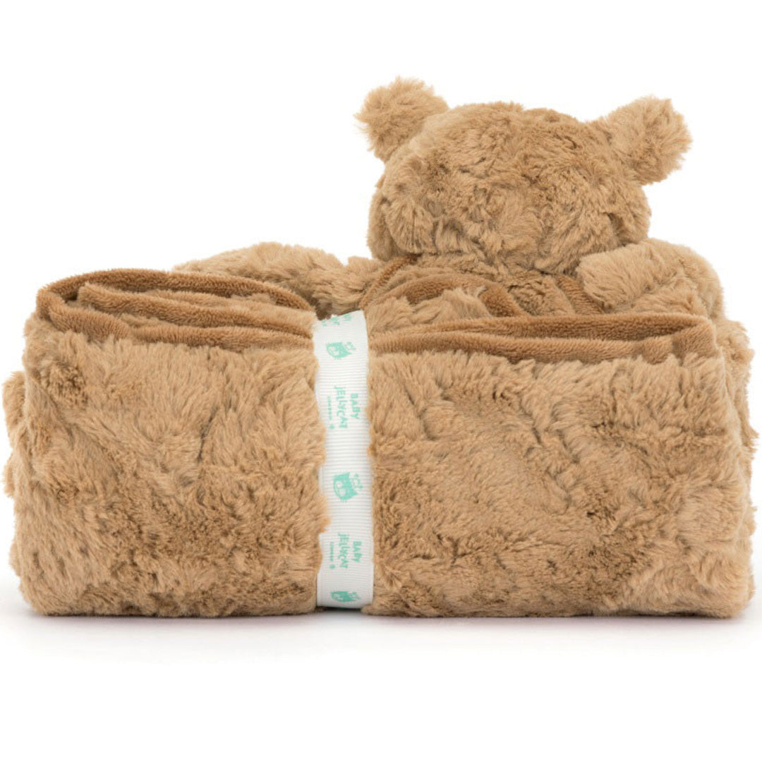 jellycat knuffeldekentje beer bartholomew - 70x56 cm