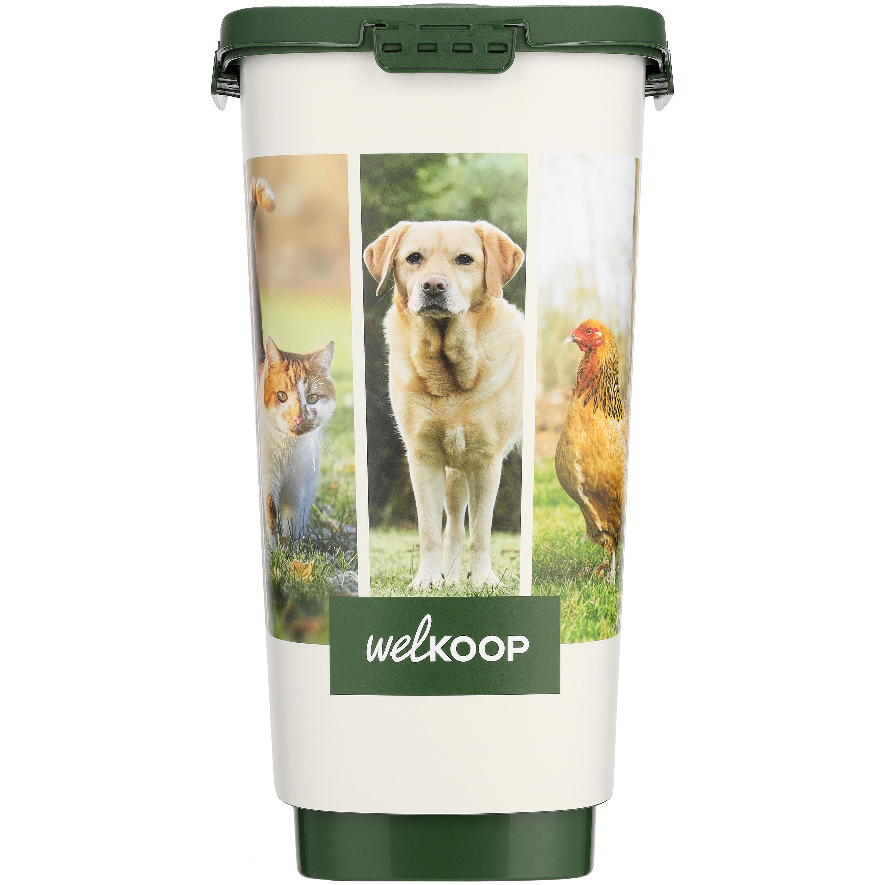 Welkoop - Voerton - 25 Liter - Wit Groen