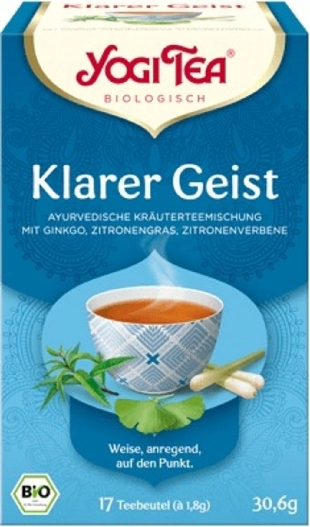 Yogi Tea  Klarer Geist Tee Bio, 30,60 g