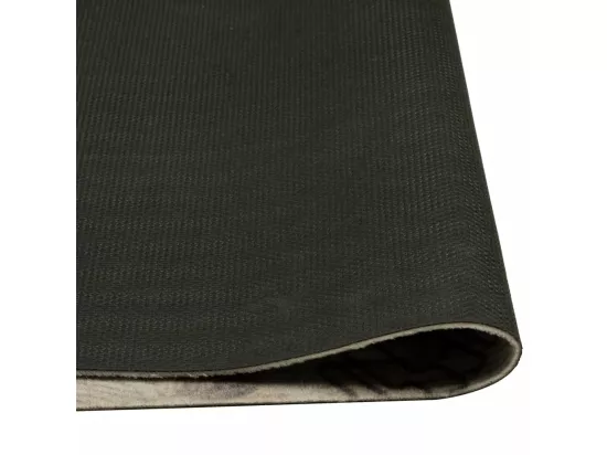 Tapis de cuisine lavable imprimé café gris 60x180 cm velours