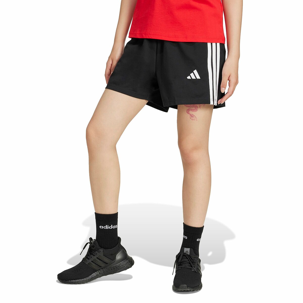 Roupas Esportivas Adidas<br>Calção Essencial com 3 Listras