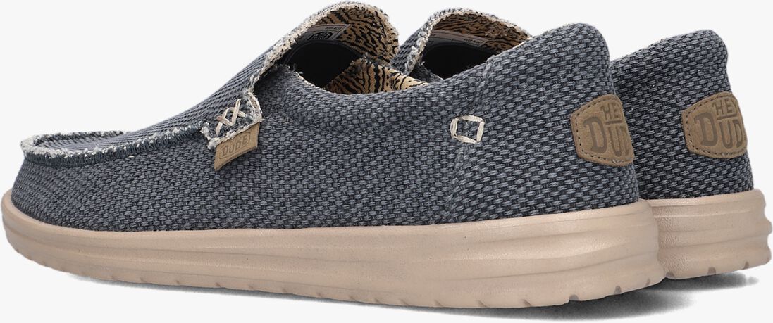 HEYDUDE blauwe heydude instappers mikka braided