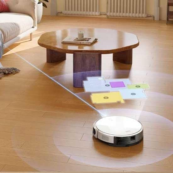 Mova M1 Saug- und Wischroboter, Starke Saugleistung von 4.500 Pa, kompaktes Gehäuse, Solid-Fixed (SOF) Mapping, 2-in-1-Gerät: saugt und wischt