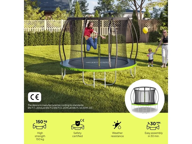 Jump Pro Premium med indvendigt net 10FT 312 cm