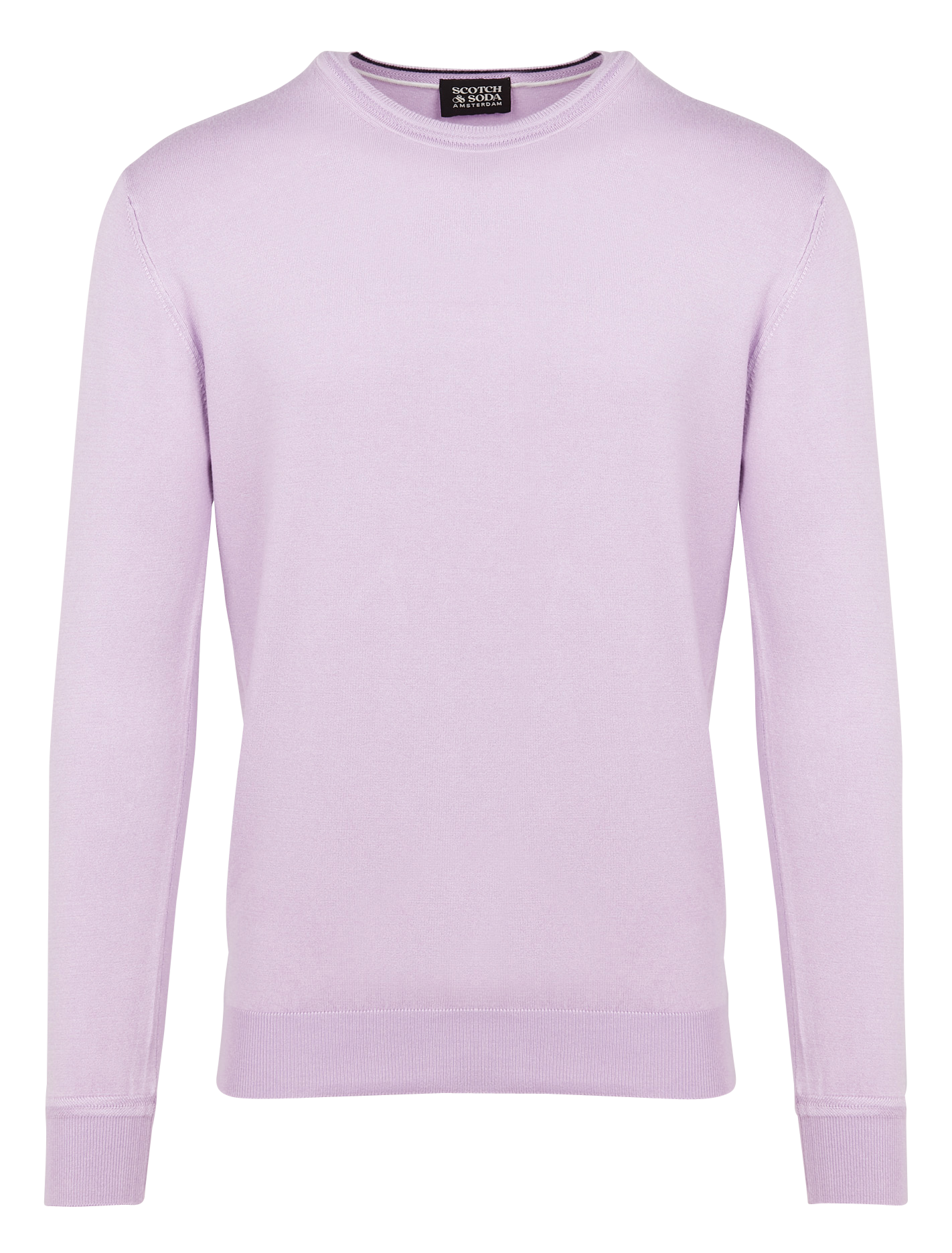 Pull col rond regular fit| Violet