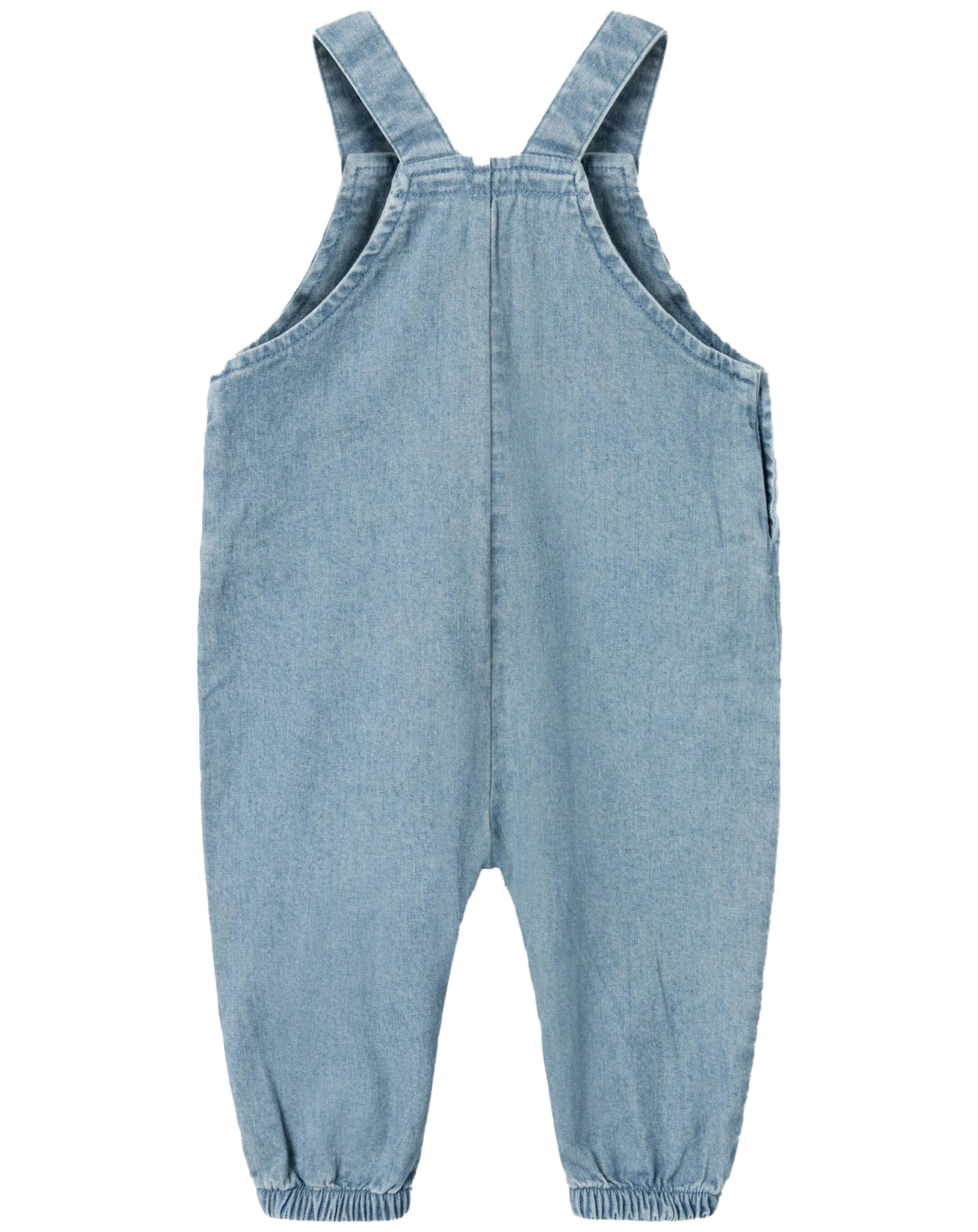 Jeans-Latzhose NBMLOU in medium blue denim