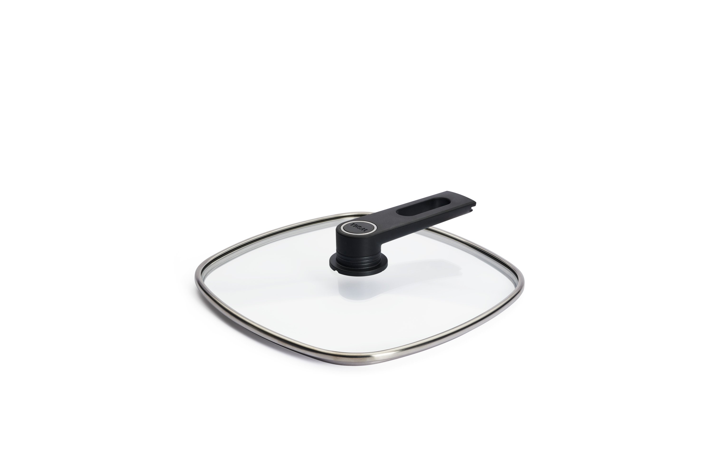 Smart Lid Sicherheitsglasdeckel, viereckig - Größe: 28 x 28 cm von WOLL