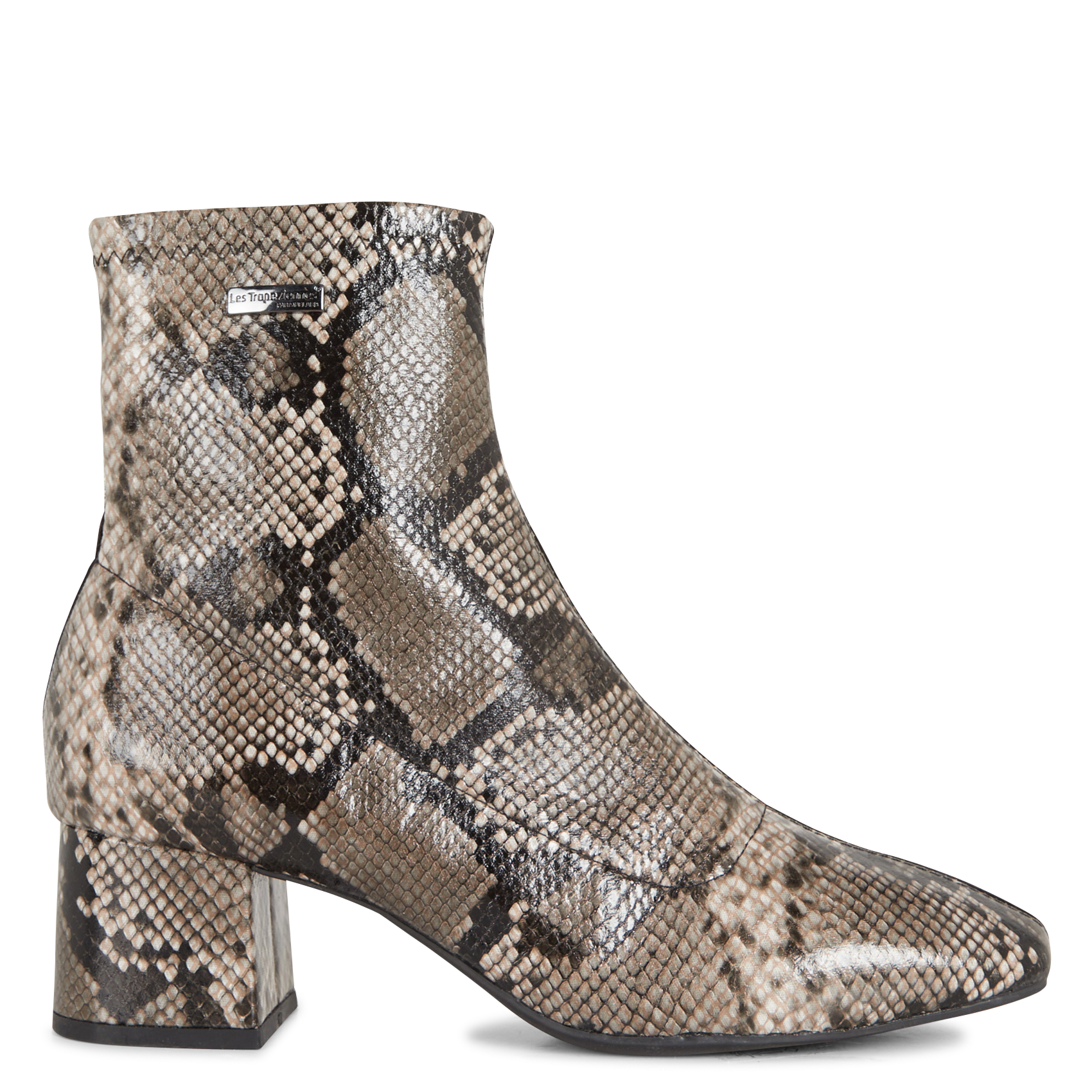 DANIELA - Bottines métallisées à talon | Noir