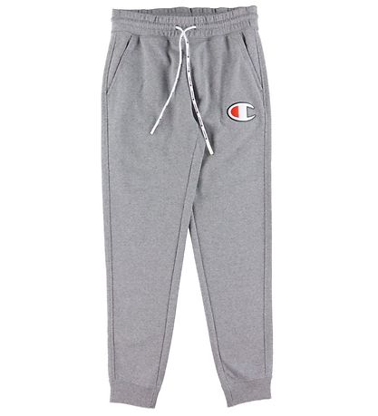 Champion Fashion Sweatpants - Gråmeleret m. Logo
