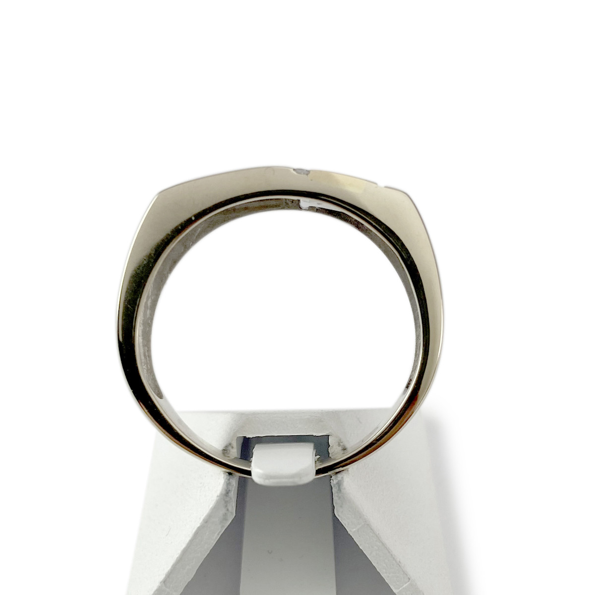 Bague d'occasion or 750 blanc diamants