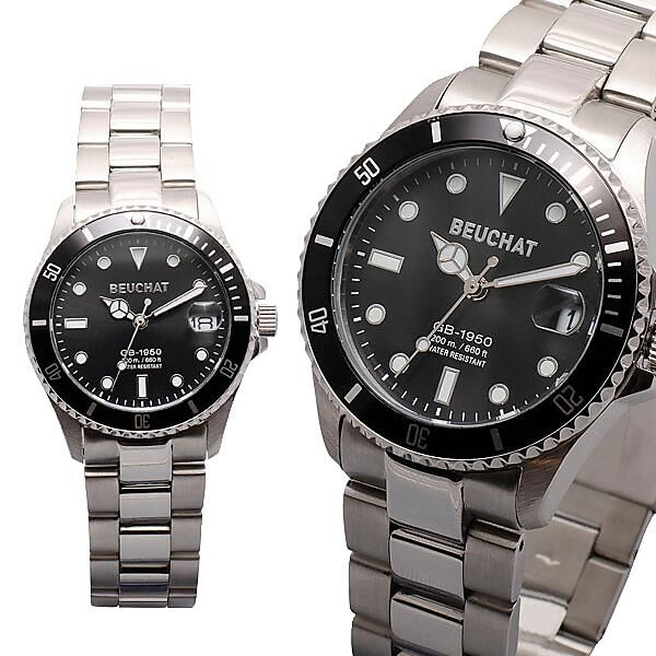 BEUCHAT MONTRE - MONTRE GB1950 ACIER FEMME