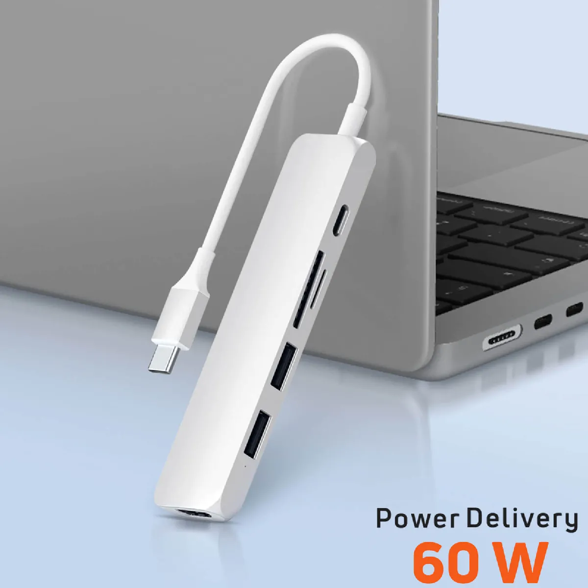 SATECHI USB-C Hub - HDMI, USB, 60W Charge