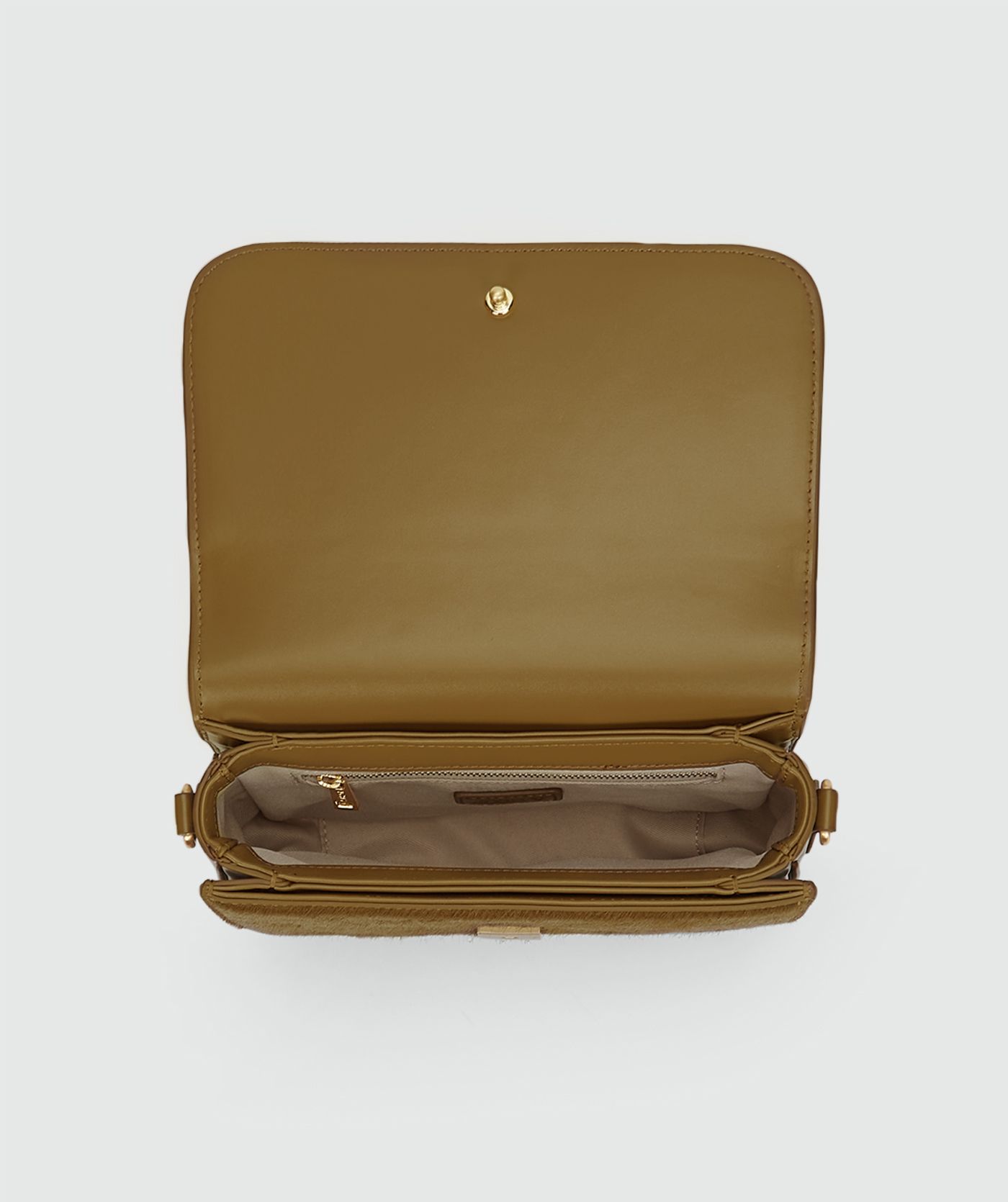 JV-IMAHNI tas met ponyhair - khaki