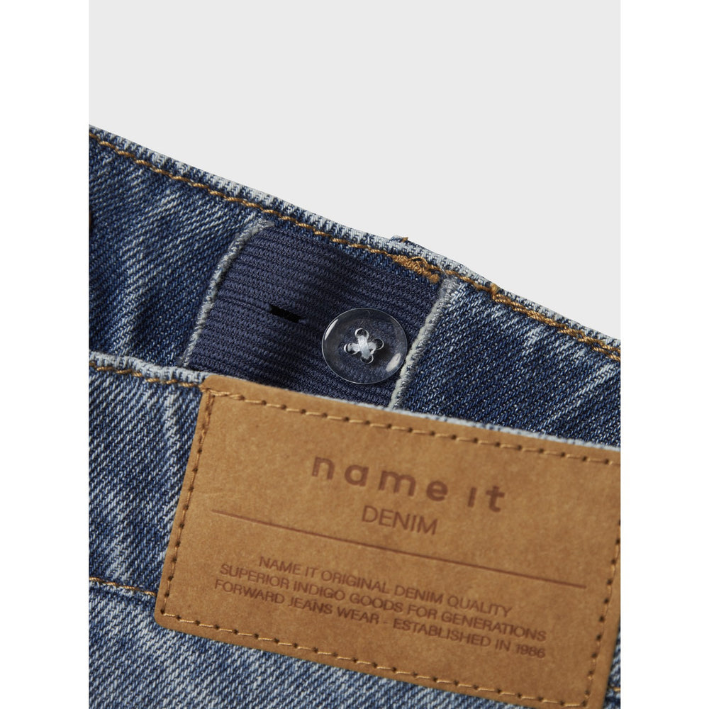 Køb Name It Medium Blue Denim Nkfbella Skater Xwide Jeans 3111-Za Noos