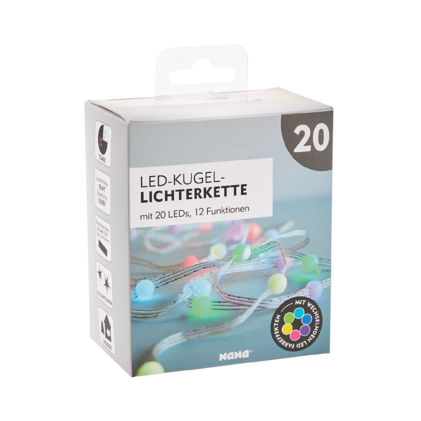Lichterkette Funktion, RGB, 20er