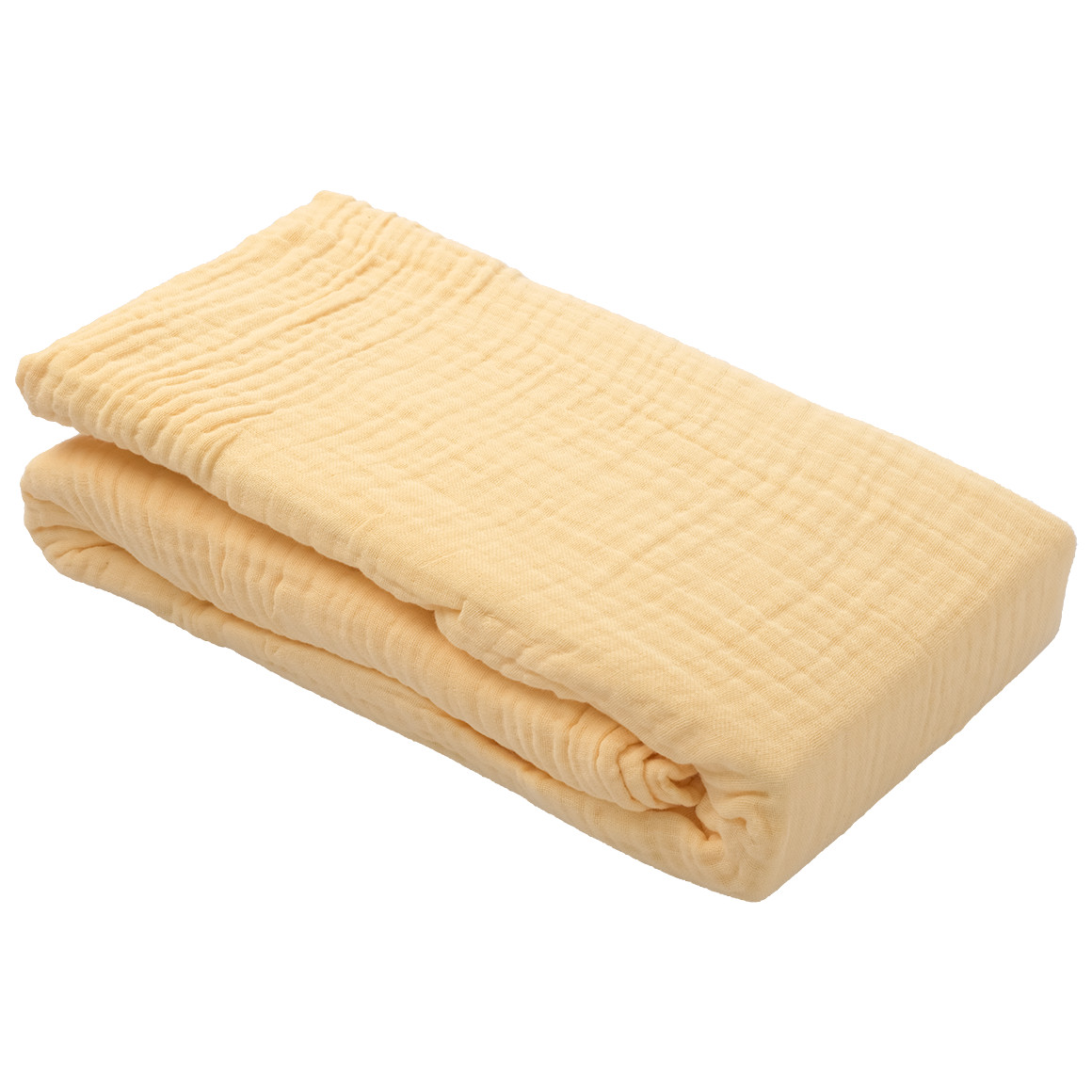Topolino Musselin-Decke 130 x 170 cm hellgelb