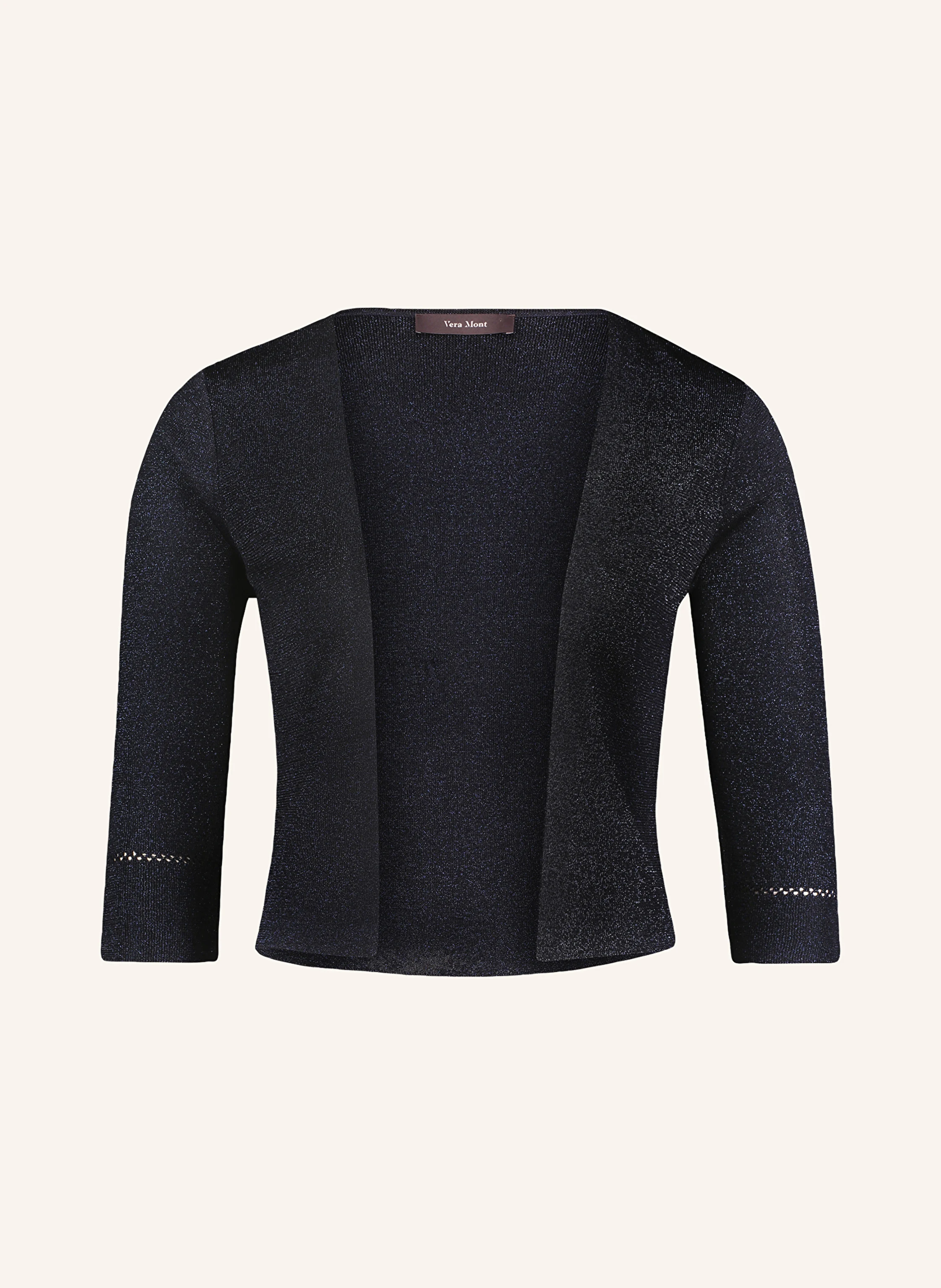 Vera Mont Strick-Bolero mit 3/4-Arm und Glitzergarn