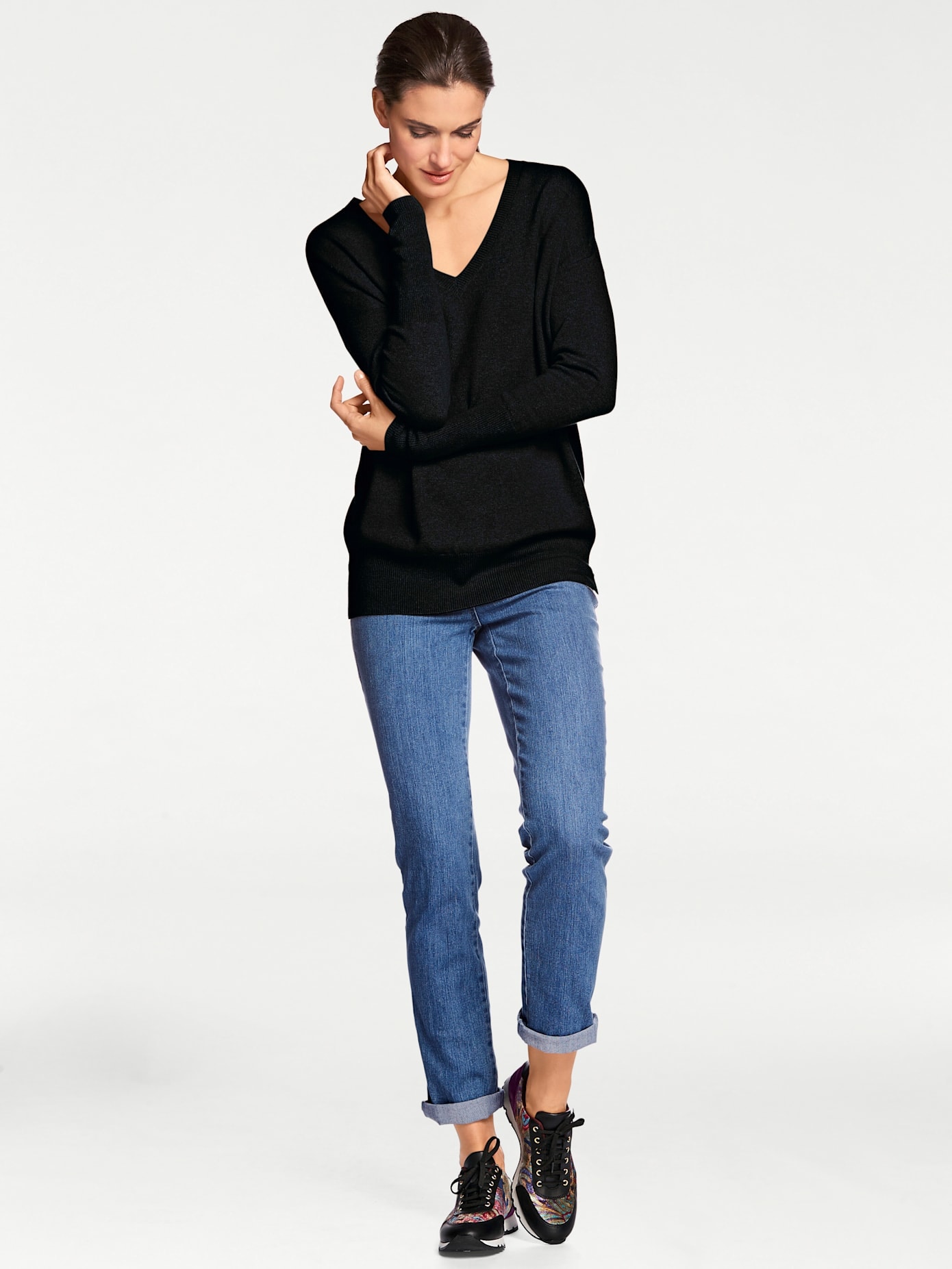 heine Strickpullover »V-Pullover«
