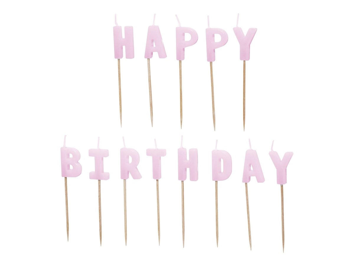 Happy Birthday Kaars Paars 13st