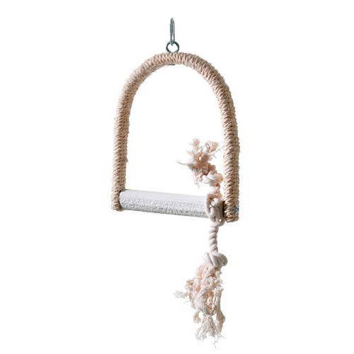 Balanço de flamingo com limão para pássaros