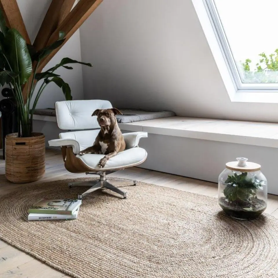 EVA Interior vloerkleed ovaal jute - naturel - 200 x 300 cm