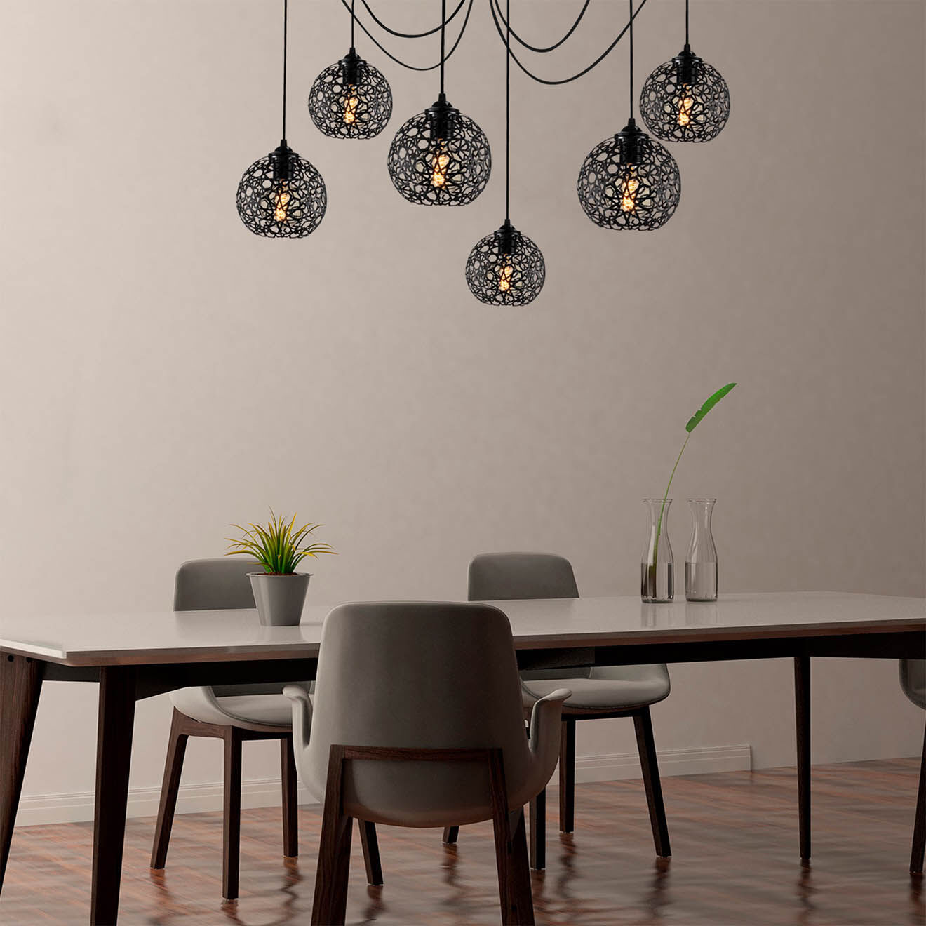 Sheen Suspension Fellini noire - 137x137x107 cm